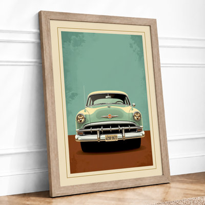 Vintage Motor Retro - Framed Print