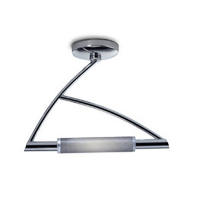 Wing 1 - Light 11.5" Unique/Statement Geometric Semi Flush Mount