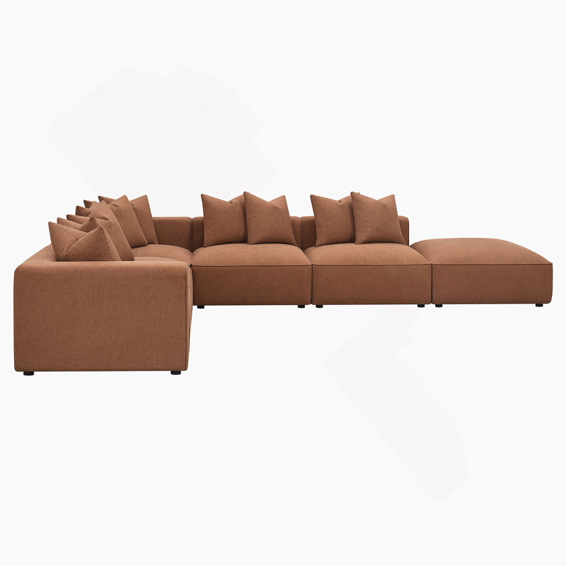 Ensemble modulaire polyvalent avec plusieurs chaises et repose-pieds, pour les réunions de famille et les sièges flexibles