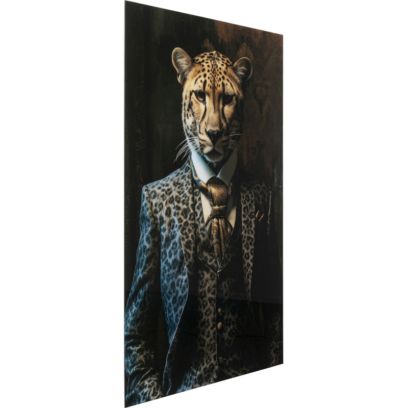 Mister Leo Print on Glass