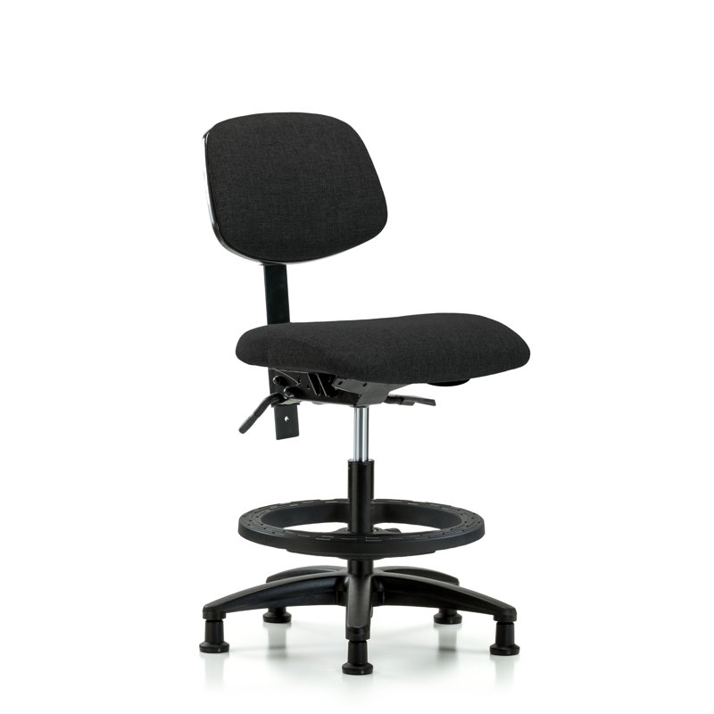 Chaise de dessin Abril, Noir, Patins, Inclus