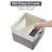 4-Pack Linen Foldable Storage Boxes With Clear Window And Handles