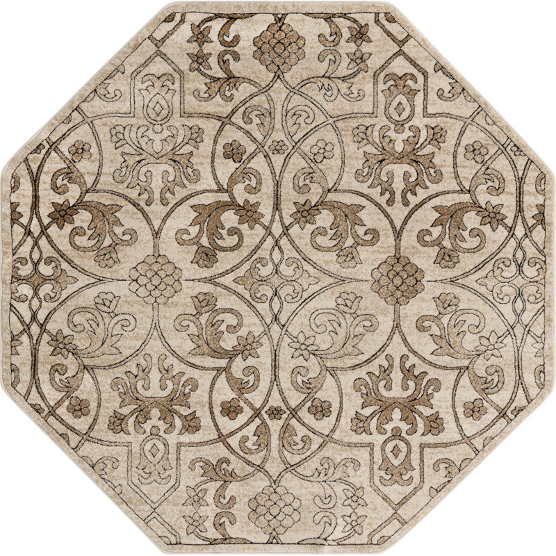 Emigdio Oriental Indoor Rug, Octagon 6'