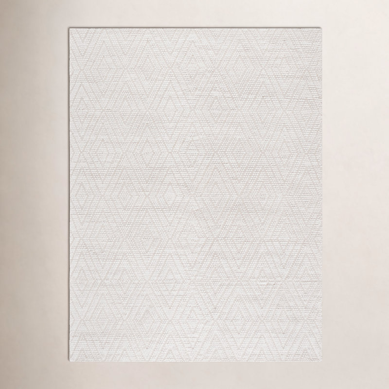 Elle Handmade Ivory Rug, Rectangle 8' x 10'