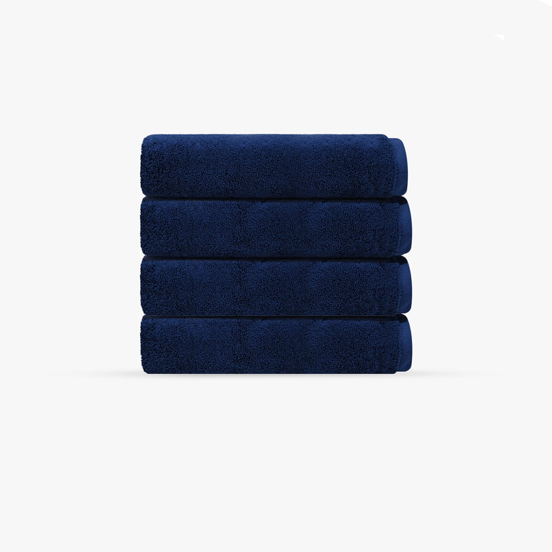 Ensemble de 4 serviettes Mac, Bleu marine