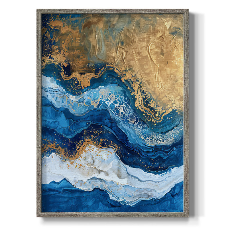 ABSTRACT Series CDXI, reproduction encadrée - bois massif, H 21 po x l 17 po