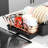 Swivel Spout Drainboard Dish Drying Rack for Kitchen Counter