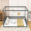 Lit à baldaquin en bois luxueux avec garde-corps-721954242-721954241