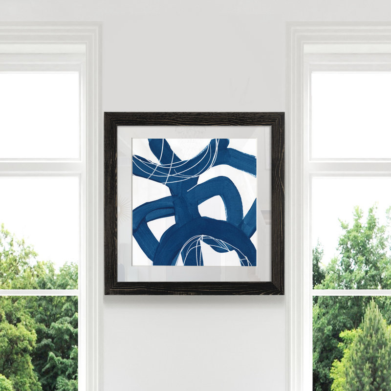 "Spool V", reproduction d’art sur papier, H 20 po x l 20 po x P 1,5 po, Cadre noir