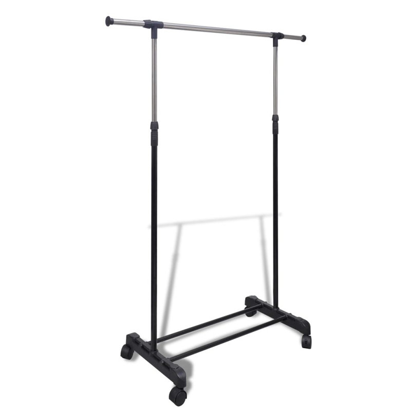Mraz 59.06'' Metal Rolling Clothing Rack