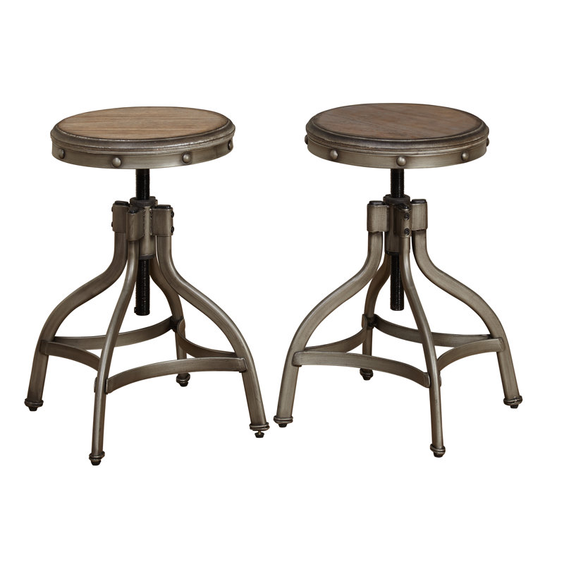 Epley Swivel Adjustable Height Counter Stool with Metal Frame