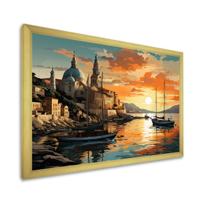 «Italian Hidden Gems Coastline Sunset I - Italie», art mural paysage