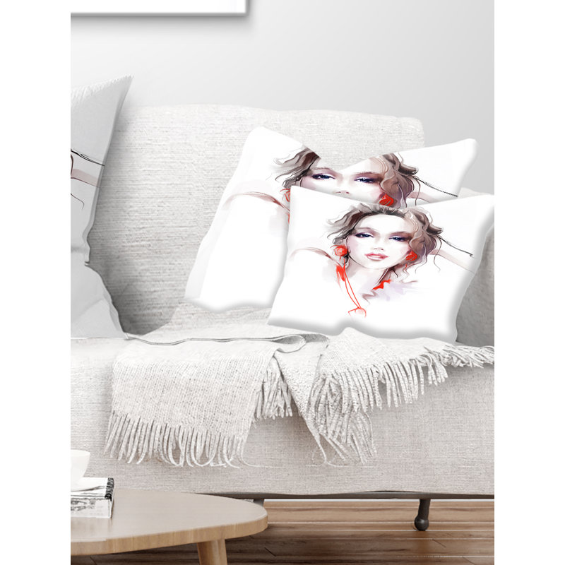 Coussin Portrait, 12 po x 20 po, Rectangle
