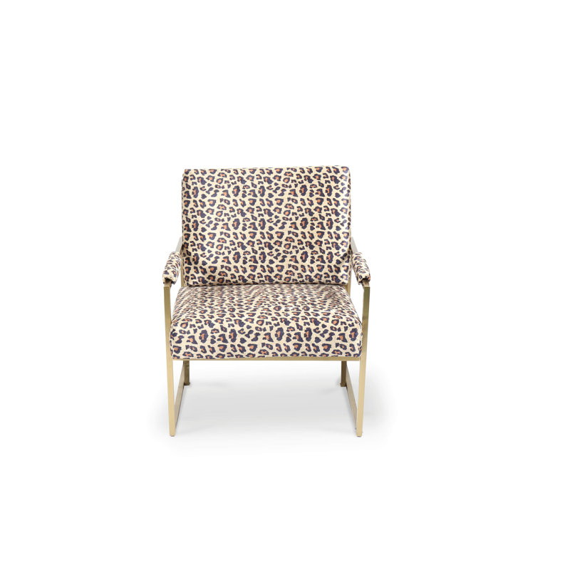 Grenkie Upholstered Armchair, Light Grey
