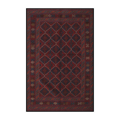 Tapis rouge à motif sud-ouest