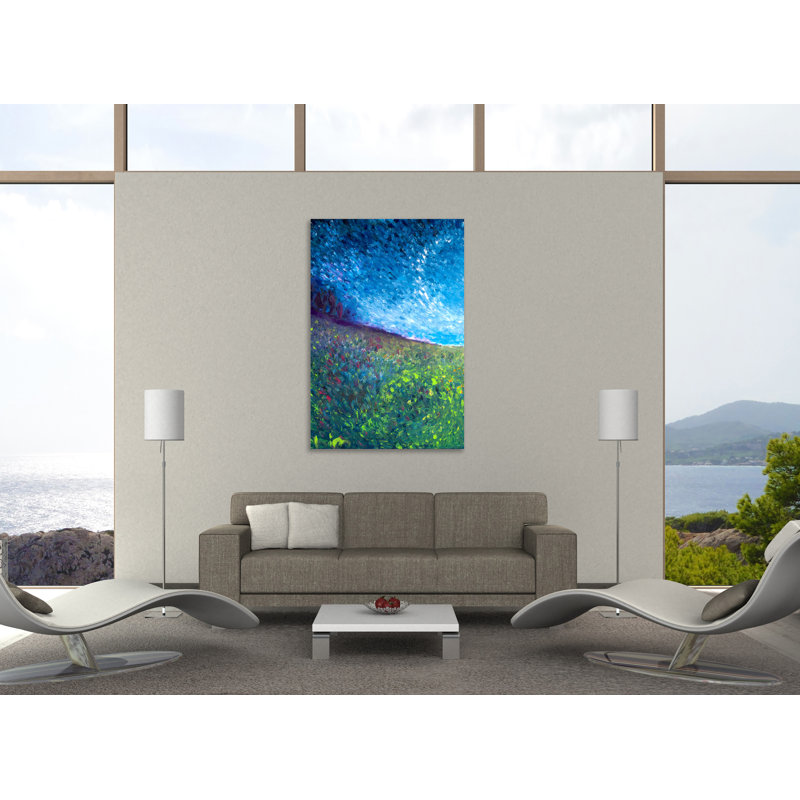 "The change", toile tendue par Chiara Magni, H 48 po x l 32 po x P 1,5 po