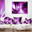 Art abstrait 3D, fractale mauve - coussin imprimé abstrait-29367129-29367132