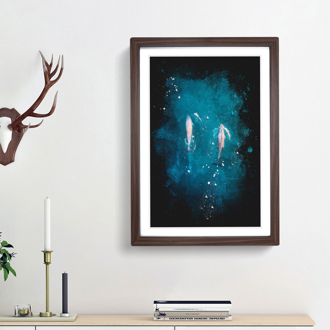 Dolphins Heading North - Framed Print