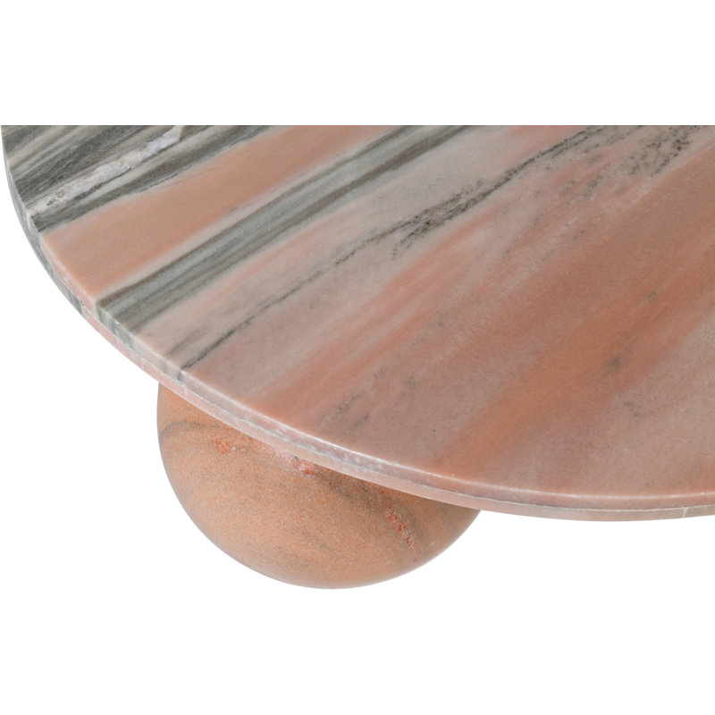 Hizki Marble Top Coffee Table, Pink