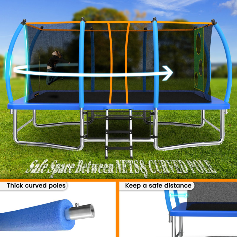 Trampoline for Kids_107.87X168X168, Blue
