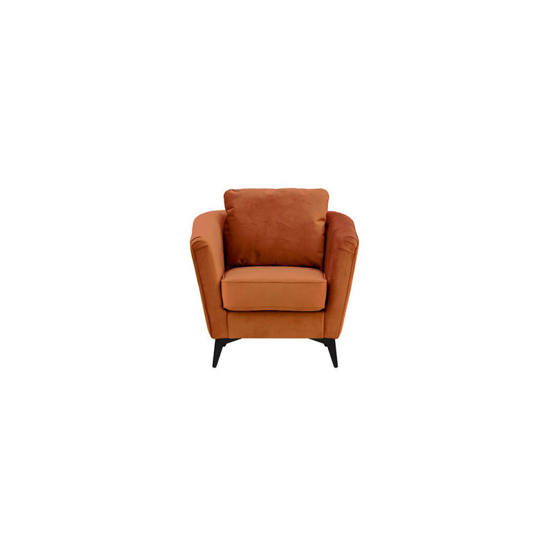 Upholstered Armchair, Orange