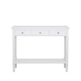 3 Drawer Console Table for Hallway & Living Room Furniture, Slim Entry Hall Table Cabinet