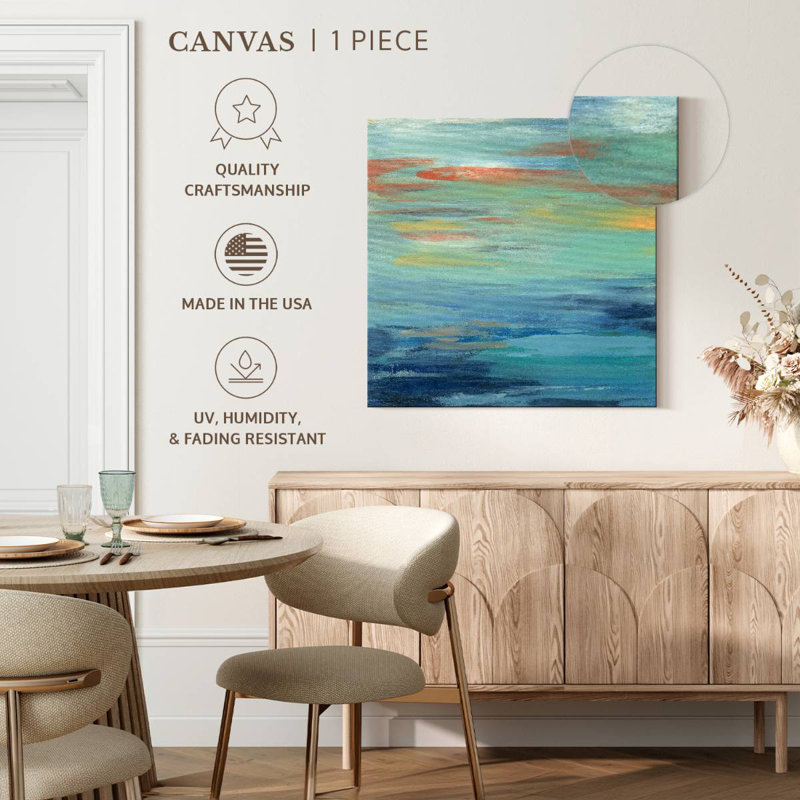 Sunset Beach I, 33" H x 33" W