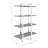 4-shelf Natural And Bookshelf - Maximize Your Storage In Living Area Sleek Metal Frame Enhance Kitchen With Style Functional Design