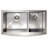 ZLINE 36 in. Niseko Farmhouse Apron Mount Double Bowl Satin Stainless Steel Kitchen Sink with Bottom Grid (SA50D-36S)