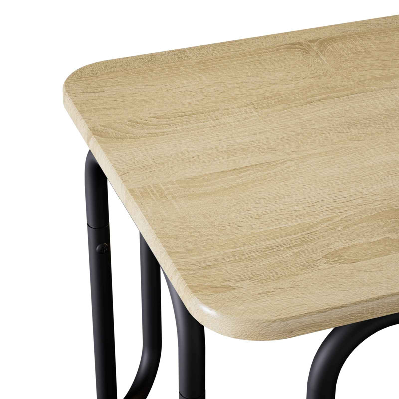 Coffee Table, 45cm H x 100cm W x 50cm D, Sonoma Oak / Black, Sonoma Oak