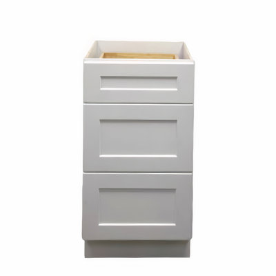 18" Shaker Bathroom Vanity 3 Drawer Base Ready-To-Assemble Cabinet