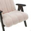 Chaise d'appoint en sherpa Teddy avec structure en bois-921507062