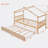 Saunderton Wooden House Bed with Trundle-299217221-298050778