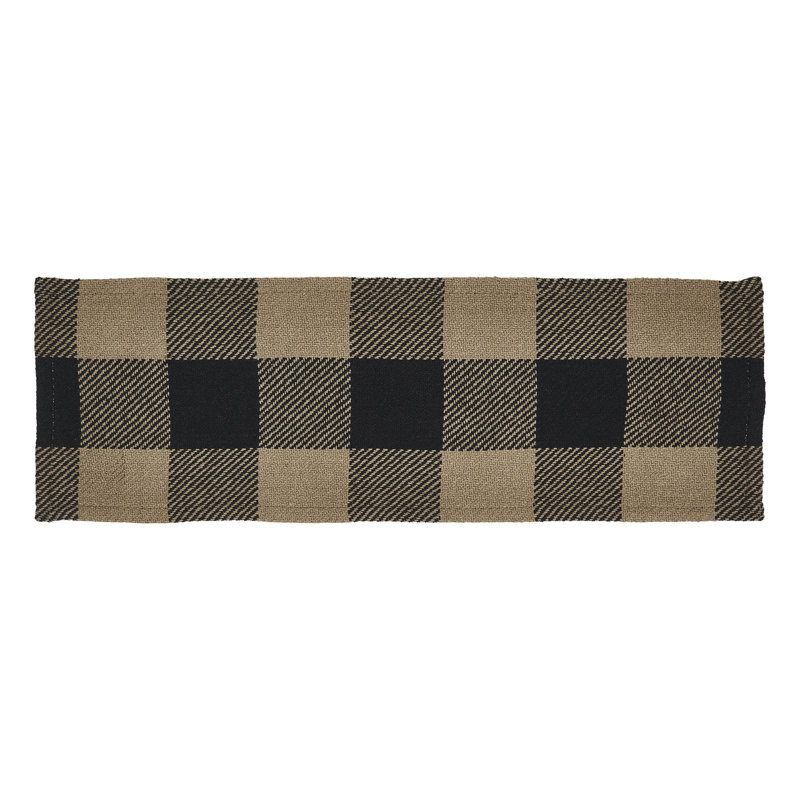 Tapis de couloir noir 12 x 36, 24 po x 8 po