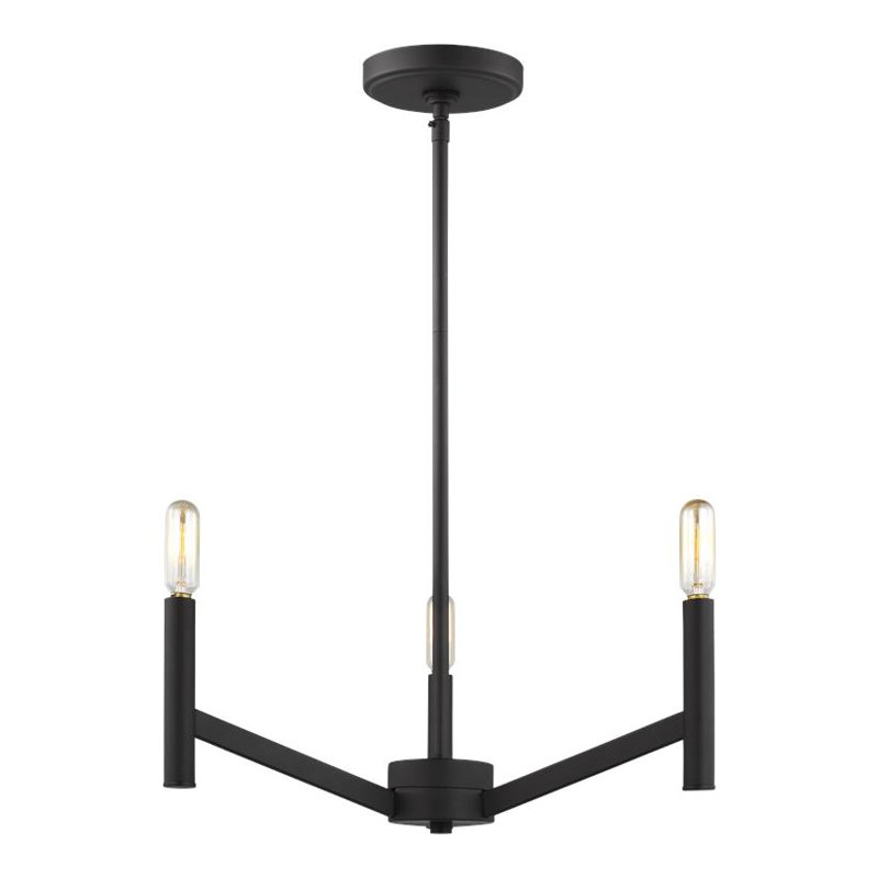 Vector 3 - Light Chandelier, Midnight Black, No