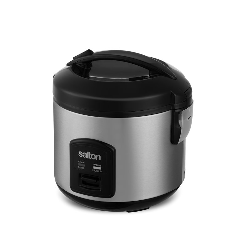 Better Chef 8 Cup Automatic Rice Cooker in Black With Rice Paddle and  Measuring Cup
