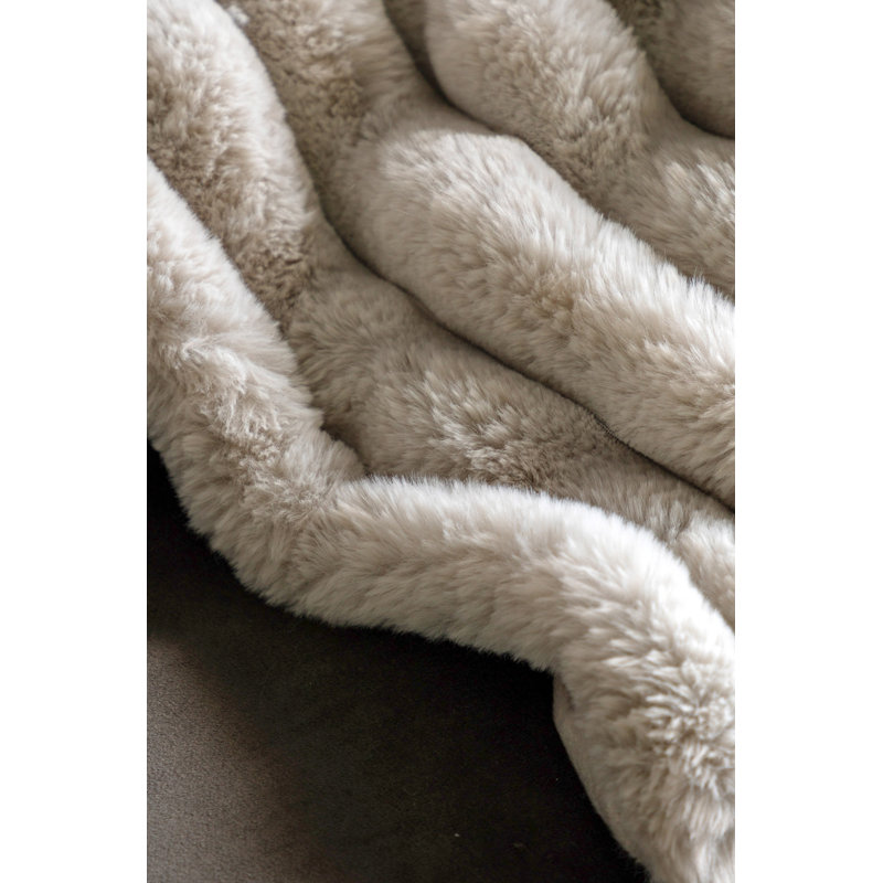 Adyline Throw Blanket, Natural