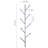 8 Hook Wall Mounted Metal Coat Rack with Branch Style Hooks