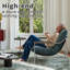 Fauteuil d'appoint Chaises de salon Comfy, fauteuil de lecture pour chambre à coucher, fauteuil rembourré, fauteuil de style Mid-Century, fauteuil d'appoint, fauteuil en tissu, fauteuil d'appoint