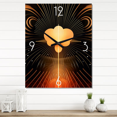 Horloge murale géométrique surdimensionnée