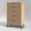 Commode 5 tiroirs moderne, rangement pour chambre à coucher, salon