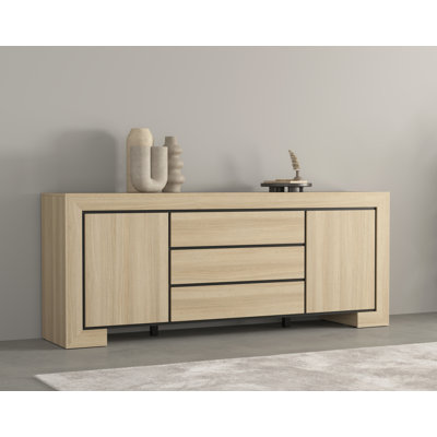Blakeli 225cm W 3 - Drawer Chest of Drawers