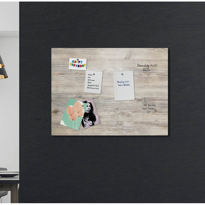 Magnetic Glass Photo Memo Board