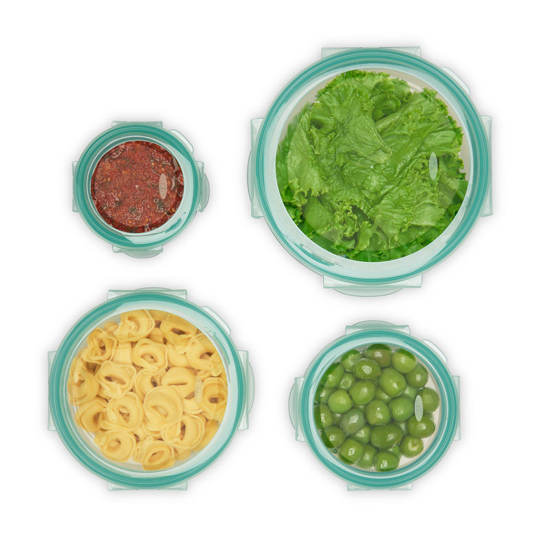 Good Grips SNAP Glass Round 8 Piece Container Food Storage Set