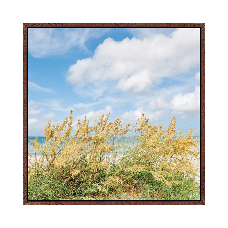 St. Pete Beach II by Bethany Young - Print on Canvas, 45.72cm H x 45.72cm W x 3.81cm D, Classic Brown Wood Framed