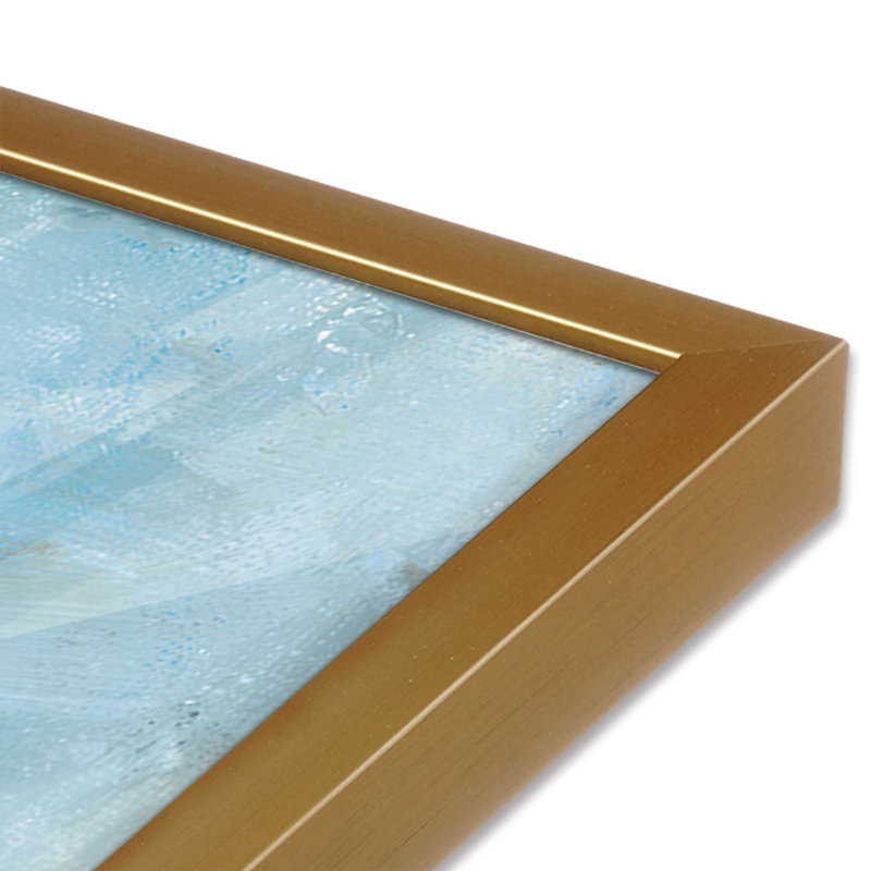 «Windswept Waters I Print», H 15,25 po x l 12,25 po, Or poli