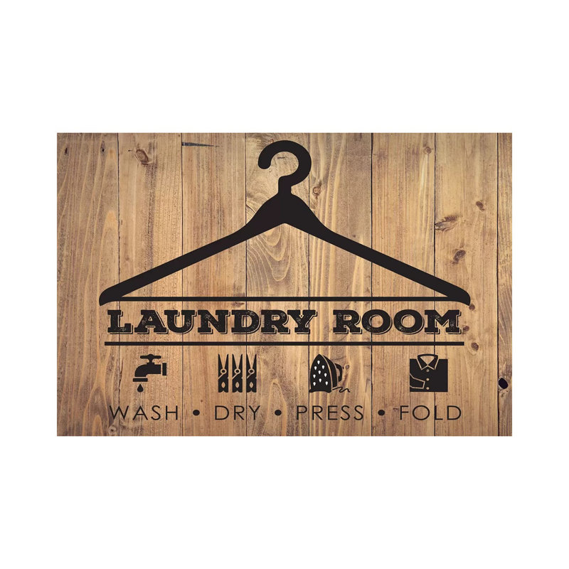 Laundry Natural III by Melody Hogan - Wrapped Canvas Print, 20.32 cm H x 30.48 cm W