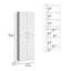 Garde-manger H 71 po, 4 portes, 5 tablettes réglables, blanc-596616944
