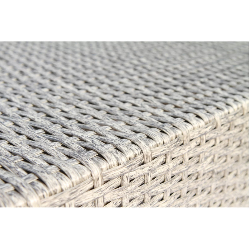 Table basse contemporaine en bois d'eucalyptus, Gris