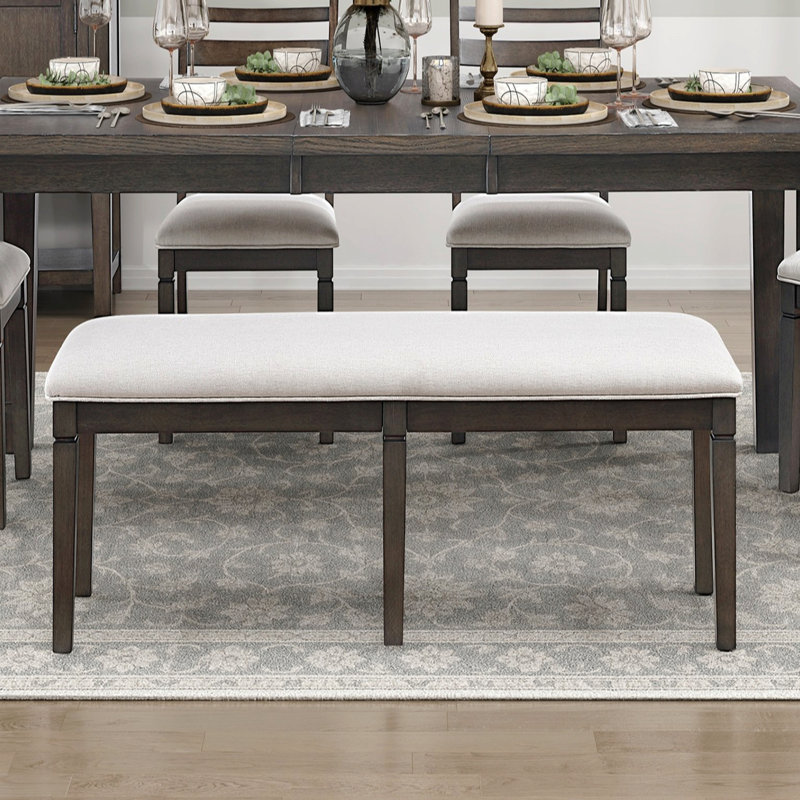 Banc 1pc Siège rembourré en bois